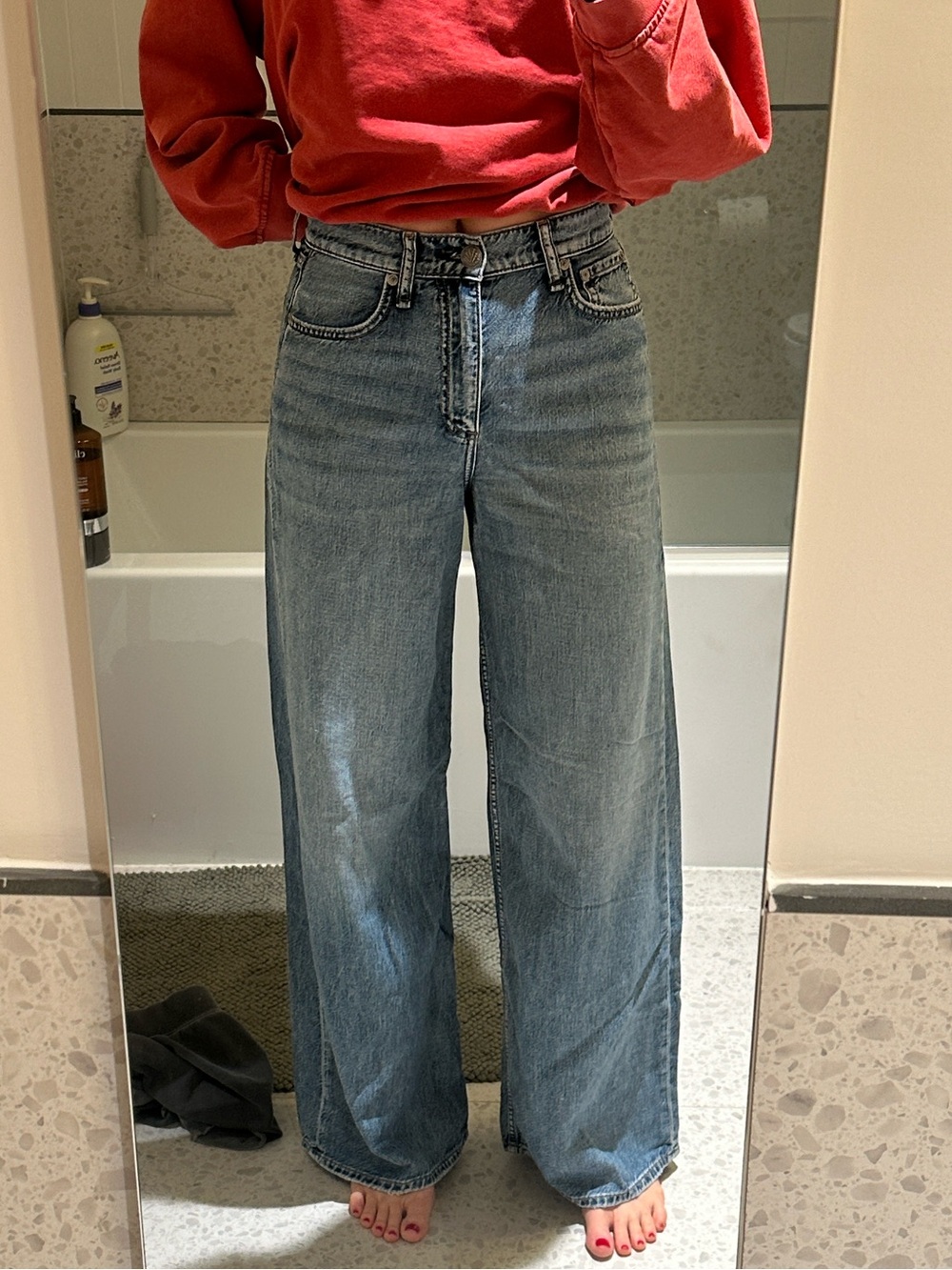 rag & bone Medium Blue High-Rise Women's Jeans
